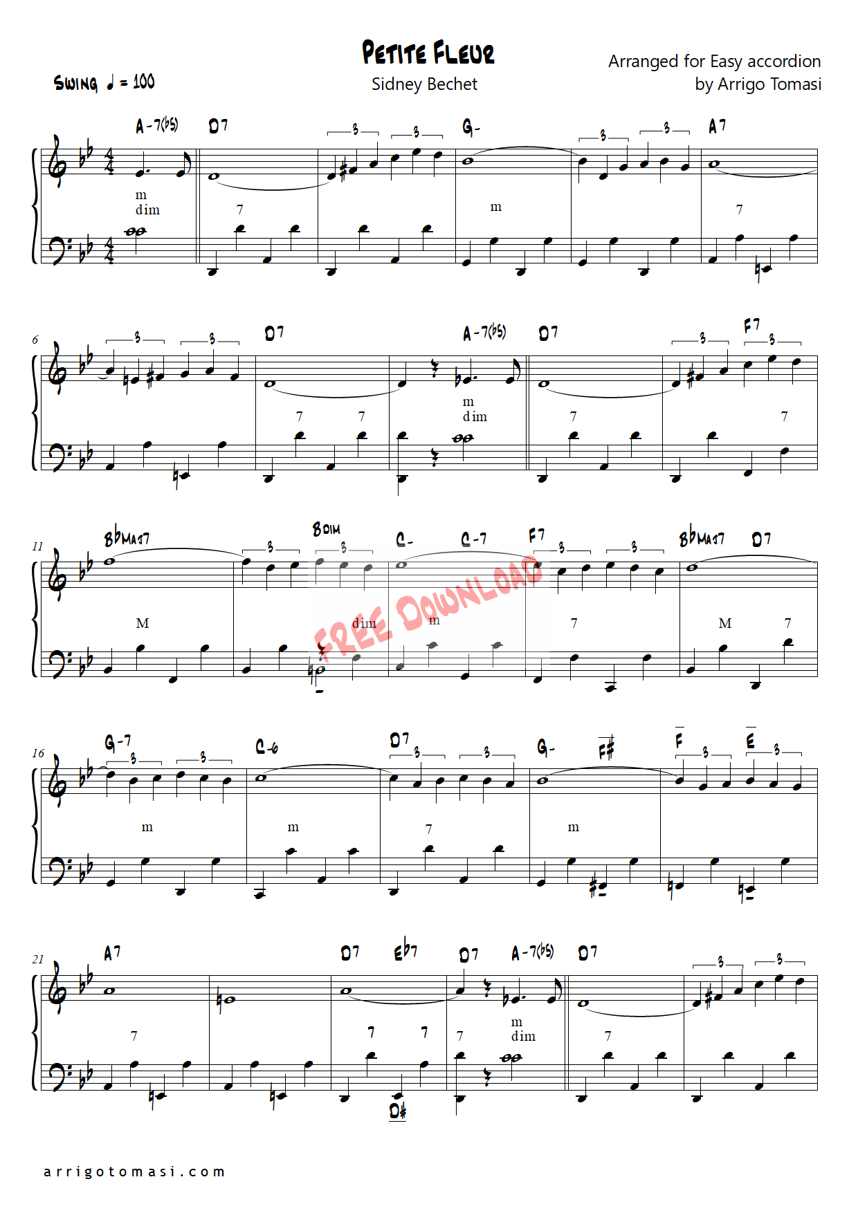 Petite Fleur Sheet music for Piano (Solo) Easy